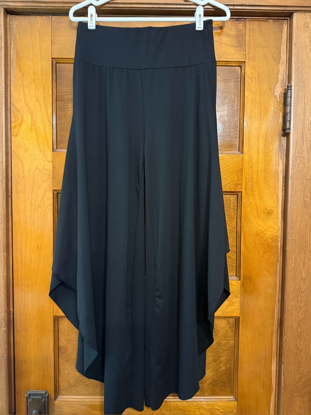 SHEIN Black High-Low Asymmetrical Pants